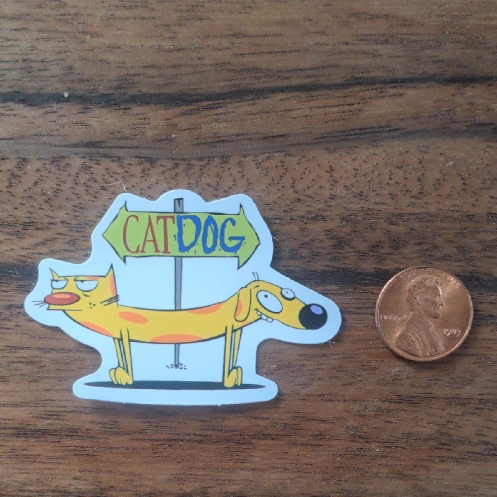 CatDog Cartoon Sticker